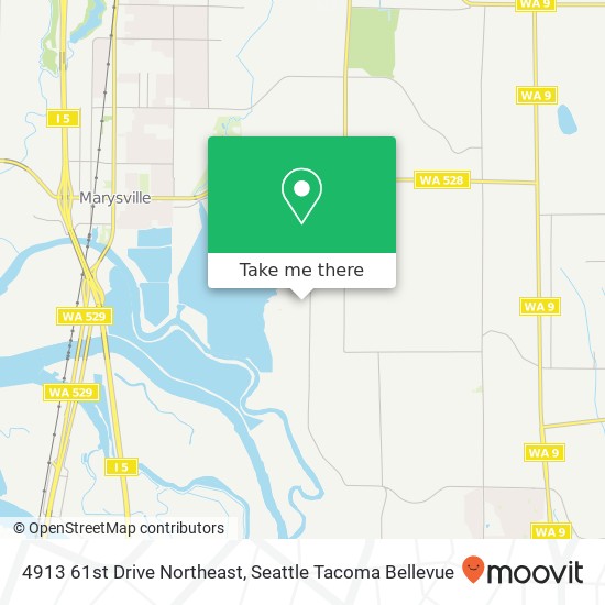 4913 61st Drive Northeast, 4913 61st Dr NE, Marysville, WA 98270, USA map