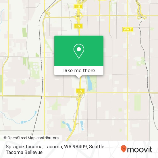 Mapa de Sprague Tacoma, Tacoma, WA 98409