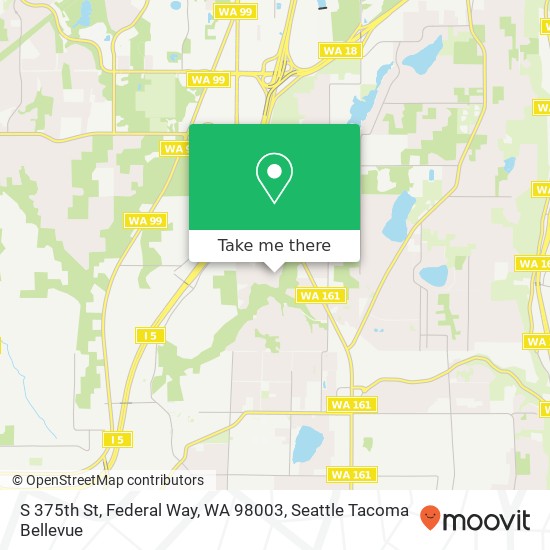 S 375th St, Federal Way, WA 98003 map