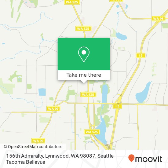 Mapa de 156th Admiralty, Lynnwood, WA 98087