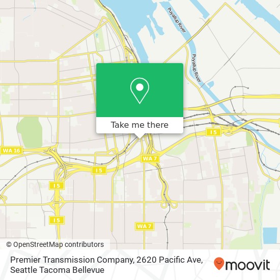 Premier Transmission Company, 2620 Pacific Ave map