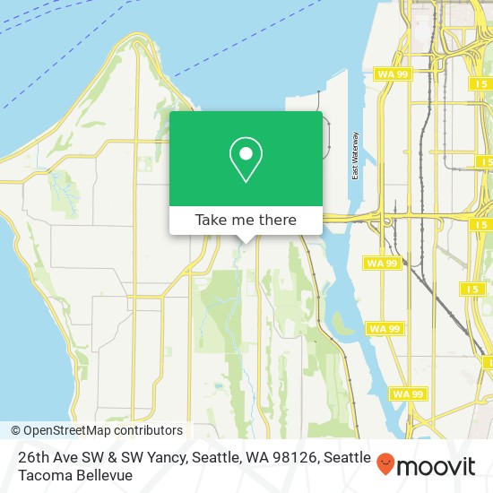26th Ave SW & SW Yancy, Seattle, WA 98126 map