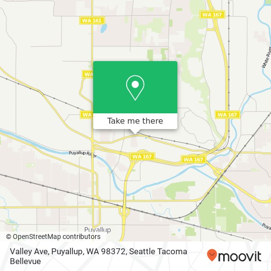 Valley Ave, Puyallup, WA 98372 map