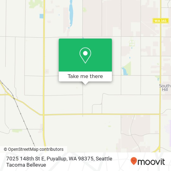 Mapa de 7025 148th St E, Puyallup, WA 98375