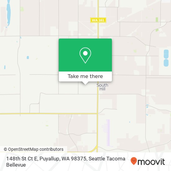 148th St Ct E, Puyallup, WA 98375 map