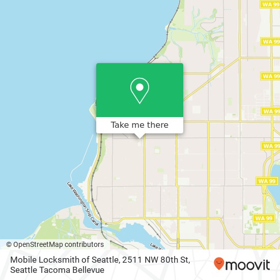 Mobile Locksmith of Seattle, 2511 NW 80th St map