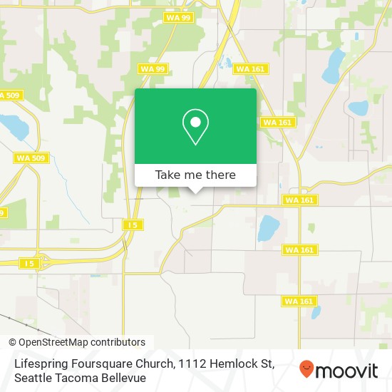 Mapa de Lifespring Foursquare Church, 1112 Hemlock St