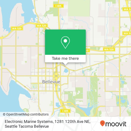 Mapa de Electronic Marine Systems, 1281 120th Ave NE
