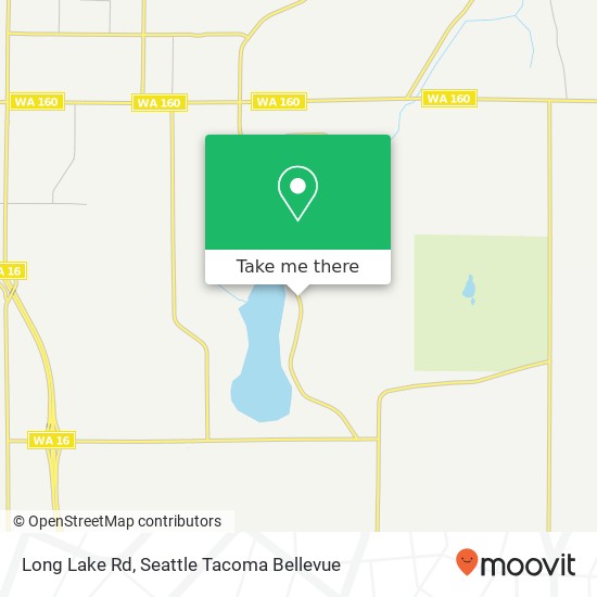 Mapa de Long Lake Rd, Port Orchard, WA 98367