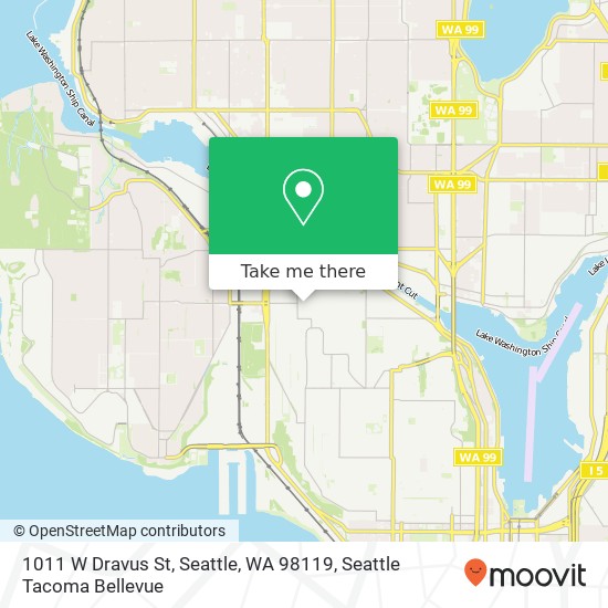 Mapa de 1011 W Dravus St, Seattle, WA 98119