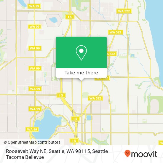 Roosevelt Way NE, Seattle, WA 98115 map