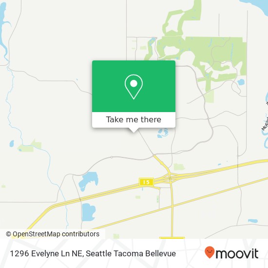 Mapa de 1296 Evelyne Ln NE, Olympia, WA 98516