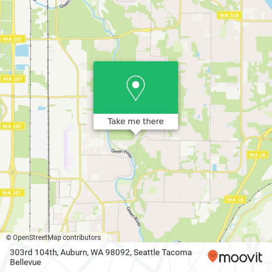 Mapa de 303rd 104th, Auburn, WA 98092