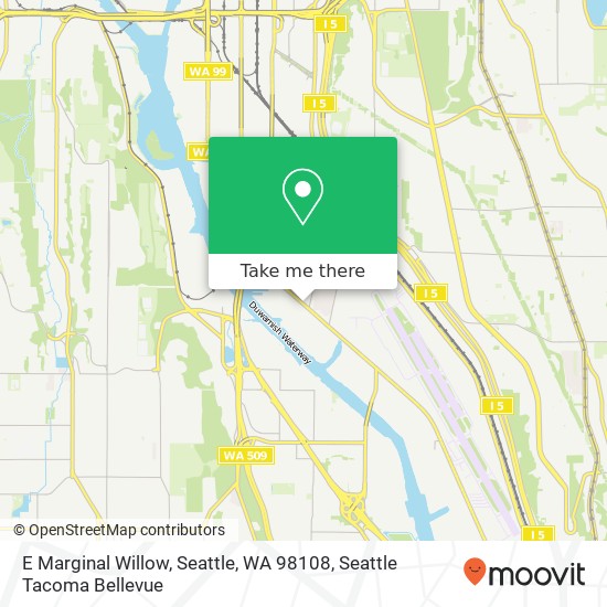 Mapa de E Marginal Willow, Seattle, WA 98108