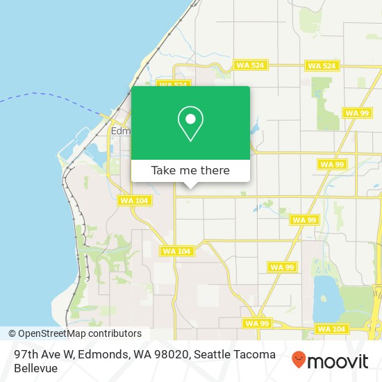 Mapa de 97th Ave W, Edmonds, WA 98020