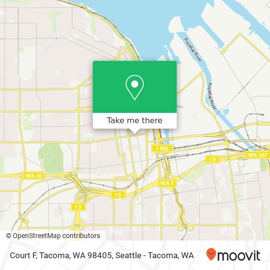 Mapa de Court F, Tacoma, WA 98405