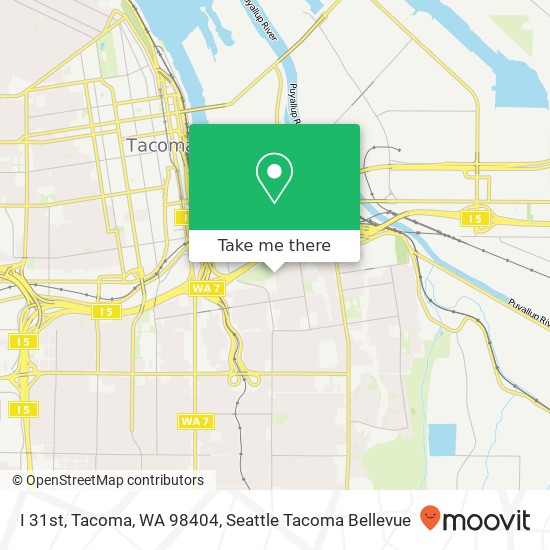 I 31st, Tacoma, WA 98404 map