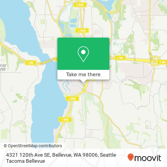 4321 120th Ave SE, Bellevue, WA 98006 map