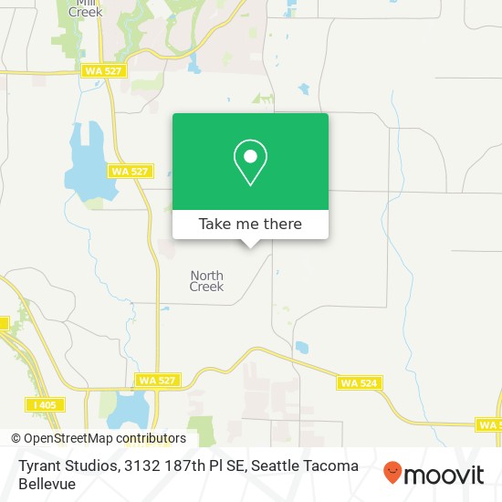 Mapa de Tyrant Studios, 3132 187th Pl SE