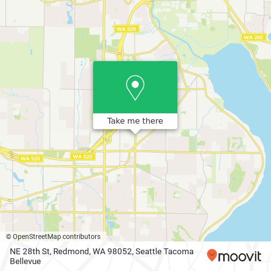 Mapa de NE 28th St, Redmond, WA 98052