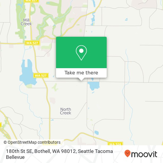 Mapa de 180th St SE, Bothell, WA 98012