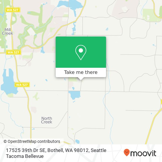 Mapa de 17525 39th Dr SE, Bothell, WA 98012