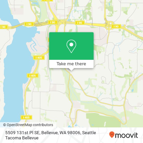 5509 131st Pl SE, Bellevue, WA 98006 map