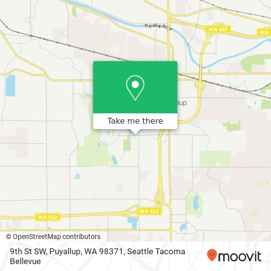 Mapa de 9th St SW, Puyallup, WA 98371