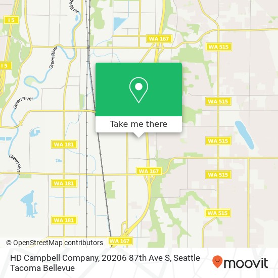 Mapa de HD Campbell Company, 20206 87th Ave S