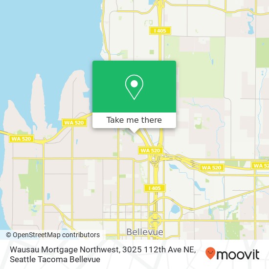 Wausau Mortgage Northwest, 3025 112th Ave NE map