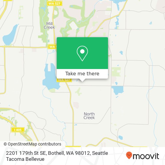 Mapa de 2201 179th St SE, Bothell, WA 98012