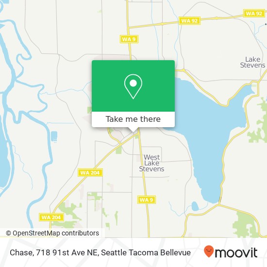 Mapa de Chase, 718 91st Ave NE