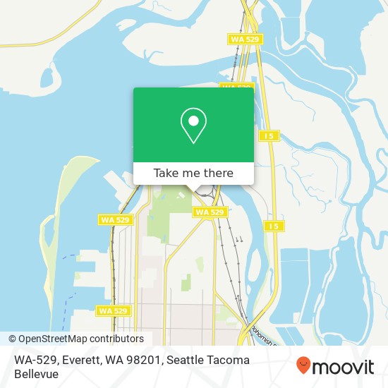 WA-529, Everett, WA 98201 map