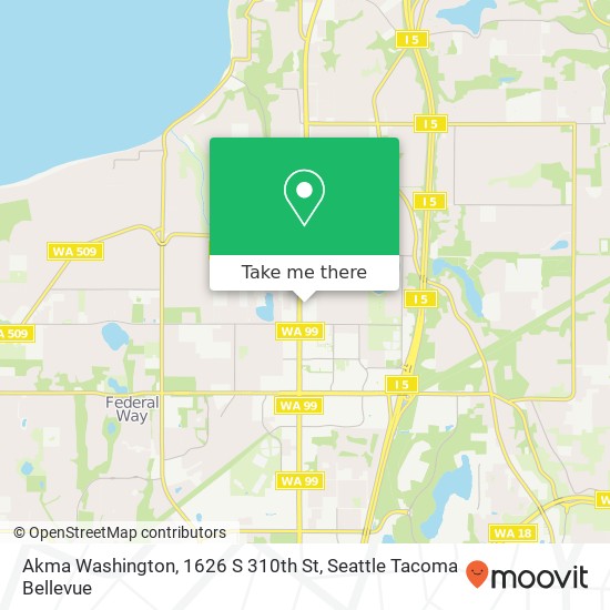 Akma Washington, 1626 S 310th St map