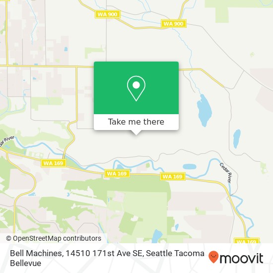 Mapa de Bell Machines, 14510 171st Ave SE