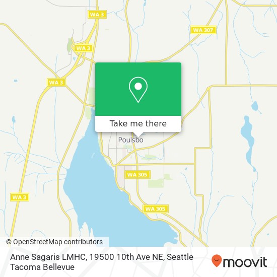 Mapa de Anne Sagaris LMHC, 19500 10th Ave NE