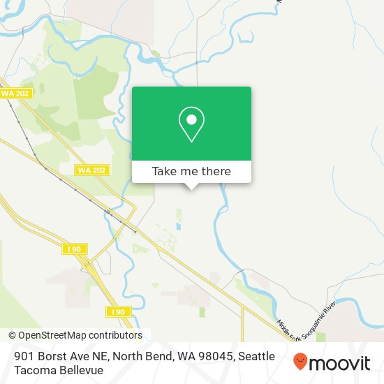 901 Borst Ave NE, North Bend, WA 98045 map