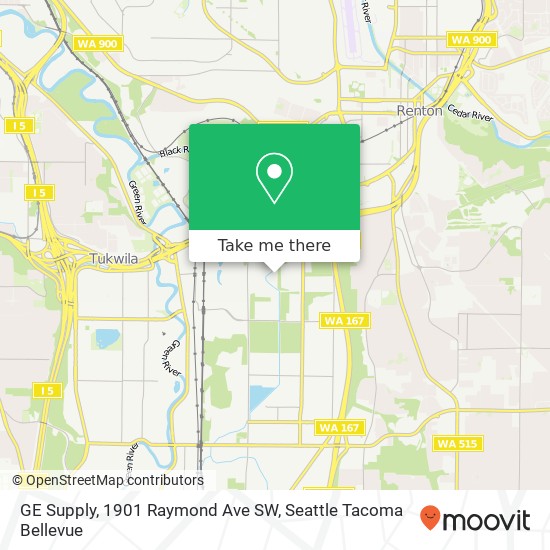 Mapa de GE Supply, 1901 Raymond Ave SW