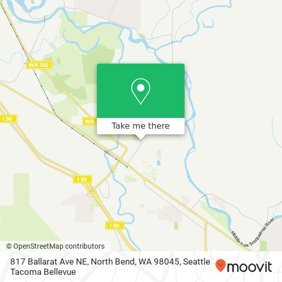 817 Ballarat Ave NE, North Bend, WA 98045 map