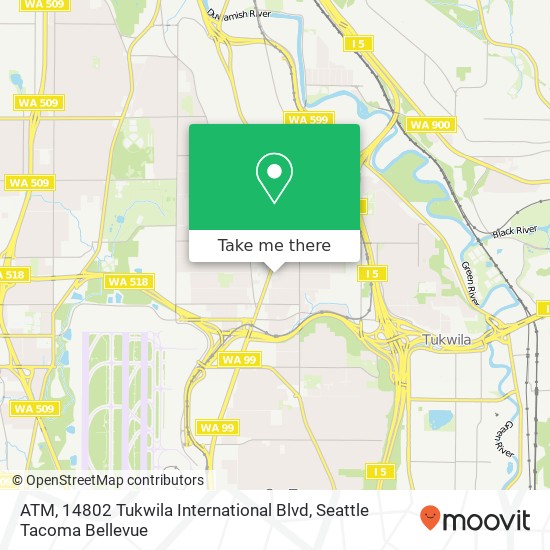 Mapa de ATM, 14802 Tukwila International Blvd