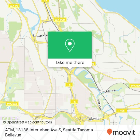 ATM, 13138 Interurban Ave S map