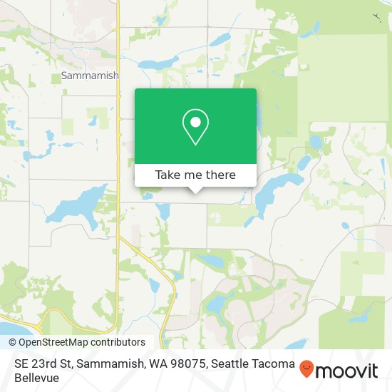 Mapa de SE 23rd St, Sammamish, WA 98075