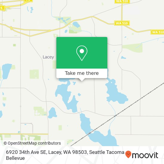 Mapa de 6920 34th Ave SE, Lacey, WA 98503