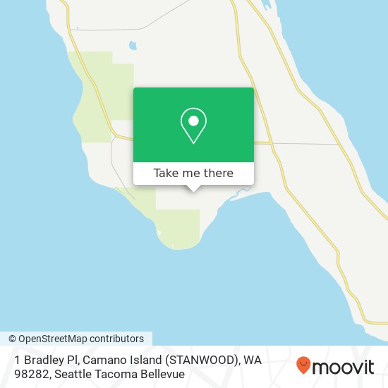 Mapa de 1 Bradley Pl, Camano Island (STANWOOD), WA 98282