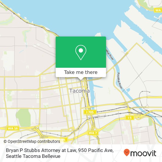 Bryan P Stubbs Attorney at Law, 950 Pacific Ave map