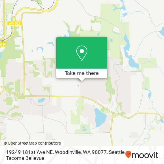 Mapa de 19249 181st Ave NE, Woodinville, WA 98077