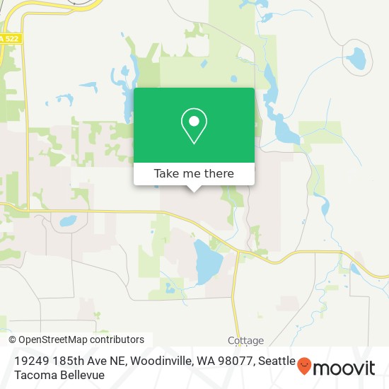 Mapa de 19249 185th Ave NE, Woodinville, WA 98077