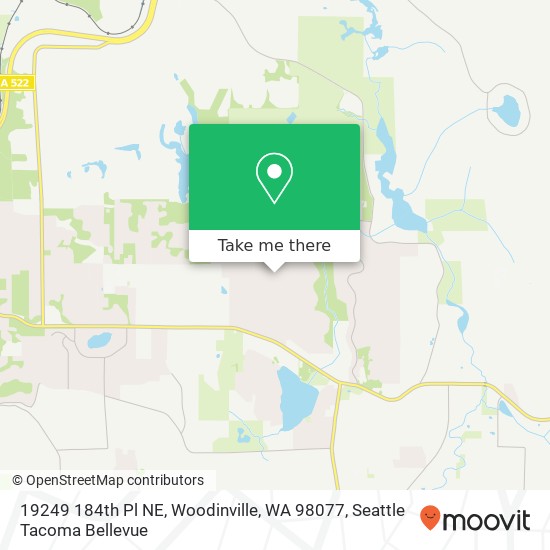Mapa de 19249 184th Pl NE, Woodinville, WA 98077