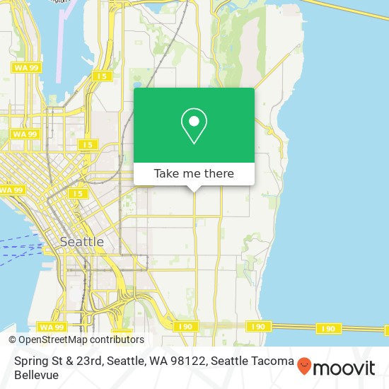 Mapa de Spring St & 23rd, Seattle, WA 98122