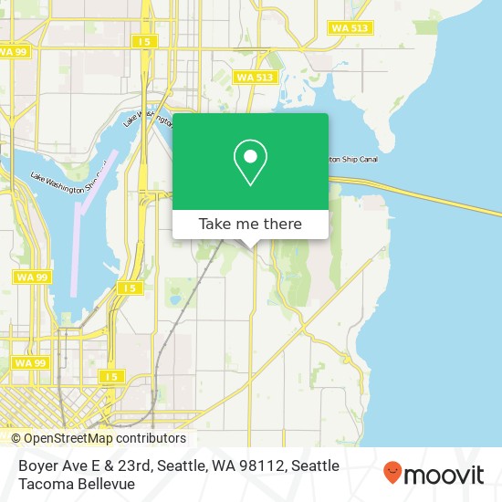 Mapa de Boyer Ave E & 23rd, Seattle, WA 98112